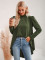 Casual half high collar long sleeved fake two shirts