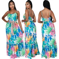 Casual Fashion Loose Sleeveless V-Neck Strap Dress