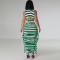 Fashion Open Umbilical Tight Sleeveless Tank Top Skirt Two Piece Set