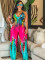 Fashion New Product Sexy Positioning Printed Strap Jumpsuit