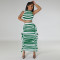 Fashion Open Umbilical Tight Sleeveless Tank Top Skirt Two Piece Set
