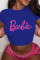 Fashion Letter Print Large Loose Short Sleeve T-shirt