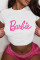 Fashion Letter Print Large Loose Short Sleeve T-shirt
