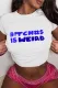 Fashion Letter Print Large Loose Short Sleeve T-shirt