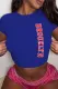 Fashion Letter Print Large Loose Short Sleeve T-shirt