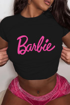 Fashion Letter Print Large Loose Short Sleeve T-shirt