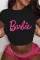 Fashion Letter Print Large Loose Short Sleeve T-shirt