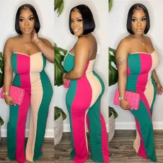 Bra wide leg jumpsuit
