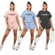 Fashion Letter Printing Casual Two Piece Set