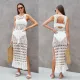 Sexy Hollow out Knitted Cover Up Holiday Dress