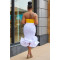 Fashion Sleeveless Bra Bow Wrap Hip Dress Two Piece Set