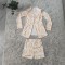 Fashion small suit printed coat two-piece set