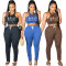 Printed Sport Casual Two Piece Set