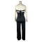 Sexy U-shaped buckle wrapped chest tie wide leg jumpsuit