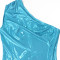 Fashion diagonal shoulder solid color slim fitting jumpsuit