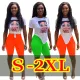 New Hot Diamond Head Statue Fashion Casual Two Piece Irregular Set