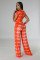 New Fashion Casual Printing Set Wide Leg Pants and Pants Two Piece Set