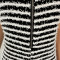 Fashionable and sexy plush striped shorts with zipper jumpsuit