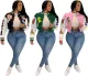 Fashion printed baseball jacket