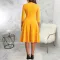 Sexy and fashionable round neck dress