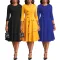 Sexy and fashionable round neck dress