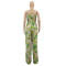 Hot selling flower suspender loose and sweet casual jumpsuit
