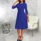 Sexy and fashionable round neck dress