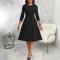 Sexy and fashionable round neck dress