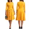 Sexy and fashionable round neck dress