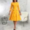 Sexy and fashionable round neck dress