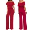 Sexy and fashionable one line collar bra jumpsuit