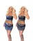 Sexy and fashionable printing, personalized slimming, backless bra and buttocks two-piece set