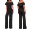 Sexy and fashionable one line collar bra jumpsuit