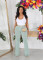 High waisted and hip lifting elastic micro flared pants (pants only)