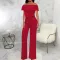 Sexy and fashionable one line collar bra jumpsuit