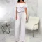Sexy and fashionable one line collar bra jumpsuit