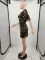 Zip Camo Straight Dress