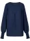 Fashion casual solid color round neck long sleeved patchwork top