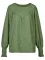 Fashion casual solid color round neck long sleeved patchwork top