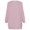 Fashion medium long sleeved loose knit cardigan
