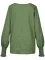 Fashion casual solid color round neck long sleeved patchwork top