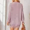 Fashion medium long sleeved loose knit cardigan