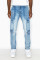 Fashion elastic jeans men's cargo pants