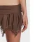 Sexy Double Lace Irregular Mini Skirt