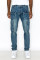 Fashion elastic side pocket jeans men's cargo pants