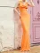 Sexy Evening Dress High Elastic Back Lace up Dress