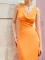 Sexy Evening Dress High Elastic Back Lace up Dress