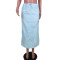 Fashionable elastic waist with large pocket and loose back slit skirt