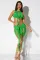 Fashionable Sleeveless Tank Top, Ruffled Half Skirt, Mesh Sexy Set