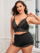 Fashionable large size fun polyester+lace underwear